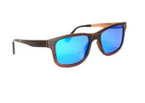 Polarized Exotic Wood Striped Ebony, Maple, and Zebra Wood Sunglasses for Men and Women