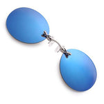 3 Colors Retro Round Clip On Nose Sunglasses Matrix Morpheus Movie rimless