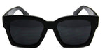 - Square Flat Top Sunglasses Oversize Thick Retro Designer Frame