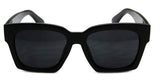 - Square Flat Top Sunglasses Oversize Thick Retro Designer Frame