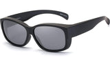 Fit Over Glasses Sunglasses with Polarized Lens for Women Men, Medium Size