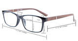 UV Protection,Anti Blue Rays,Reduce Eyestrain,Crystal Vision Computer Reading Glasses