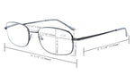 Anti Blue Rays,Reduce Eyestrain,UV Protection,Memory Bridge,Titanium,Computer Reading Gaming Glasses Unisex