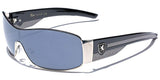 Metal Wire Rim Frame Men's Sport Shield Sunglasses