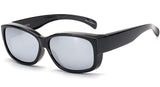 Fit Over Glasses Sunglasses with Polarized Lens for Women Men, Medium Size