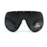 Oversized Polarized Shield Sunglasses Mirrored Lens For Women Men