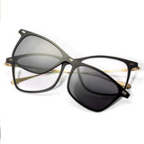 Eyeglasses Frame Optical Frame Prescription Eyeglasses Frame With Magnetic Clip-on Sunglasses Carbon Fiber frame