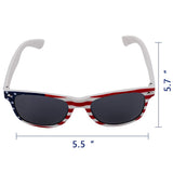 Classic American Patriot Flag Sunglasses for American Independence Day Party Decorations-2 PACK