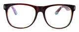 Men's Wooden Vintage Oversized Glasses Frame Clear Lens Eyeglasses 55-19-140