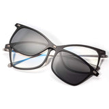 Eyeglasses Frame Optical Frame Prescription Eyeglasses Frame With Magnetic Clip-on Sunglasses Carbon Fiber frame