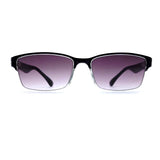 Unisex Transparent Slim Frame Sun Reader Reading Glasses Sunglasses Eyewear