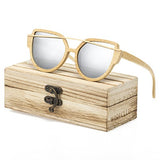 Women Bamboo Wood Polarized Sunglasses for Men with UV400 Glasses