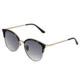 Semi Rimless Classic Polarized Sunglasses for Women Metal&TR90 Frame JE015
