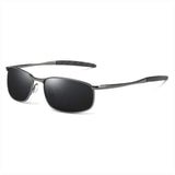 HD Polarized Driving Outdoor Sports Cycling Sunglasses for Men Lightweight Metal Frame100% UV Protection 57mm
