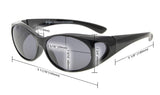 Retro Style Polarized Fitover Sunglasses for Prescription Glasses