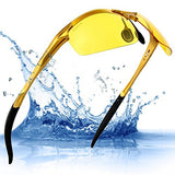Mens HD Glasses for Driving at Night Fishing Outdoor Anti Glare Polarized Sunglasses