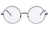 Retro Round Optical Spring Hinge Metal Glasses Frame Clear lens