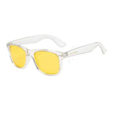 LongKeeper Polarized Sunglasses Classic Square Unisex Transparent Frame Glasses