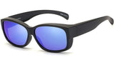 Fit Over Glasses Sunglasses with Polarized Lens for Women Men, Medium Size