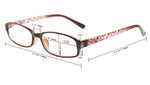 Anti Blue Rays,Reduce Eyestrain,Crystal Clear Spring Hinges,Computer Reading Glasses Women