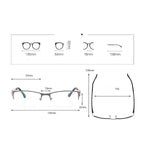 /Photocromic Lens Transition Business Frames Reading Glasses