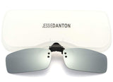 Polarized Clip-on Flip Up Metal Clip Rimless Sunglasses for Prescription Glasses