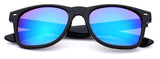 Square Horn Rimmed Reflective Mirror Lens Sunglasses