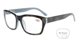Spring Hinges Polycarbonate Lens Pilot BiFocal Reading Glasses +2.0