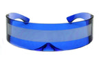 - Futuristic Wrap Around Monoblock Cyclops Shield Sunglasses