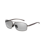 /Polarized Photochromic Lens Day and Night Al-Mg Frame Driving Photosensitive Sunglasses for Men
