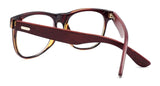 Men's Wooden Vintage Oversized Glasses Frame Clear Lens Eyeglasses 55-19-140