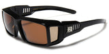Polarized Rectangular Fit Over Sunglasses with Side Shields
