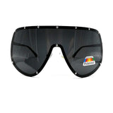 Oversized Polarized Shield Sunglasses Mirrored Lens For Women Men