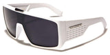 Oversized Flat Top Men's Sunglasses Shield Style