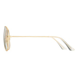 Classic Non prescription Aviator Glasses Clear Lens Metal Frame Eyewear for Men Women