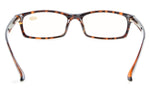 Anti Blue Rays,Reduce Eyestrain,UV Protection,Spring Hinges,Computer Reading Gaming Glasses Unisex