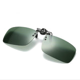 Polarized Day Night Vision Flip-up Clip-on Lens Driving Glasses Sunglasses