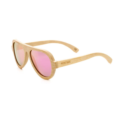 Womens Aviator Sunglasses Polarized Men Handmade Bamboo Sun Shades With Bamboo Case