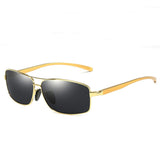 Driving Polarized Sunglasses For Men Al-Mg Metal Ultra Light Golf Fishing Sunglasses