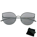 The New Selna Oversize Rimless Cat Eye Sunglasses