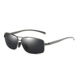 Driving Polarized Sunglasses For Men Al-Mg Metal Ultra Light Golf Fishing Sunglasses