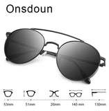 Polarized Aviator Sunglasses for Men Women Metal Frame Oval Lens UV Protection