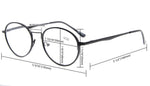 UV Protection,Anti Blue Rays,Reduce Eyestrain,Round Computer Reading Glasses