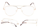 READING GLASSES 5 pack Pilot Style Small Frame Include Sun Readers