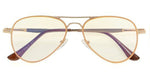 UV Protection,Anti Blue Rays,Reduce Eyestrain,Pilot Style Computer Reading Glasses