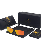 Classic Oversized Polarized Men Big Square Sport Aluminum Drving Riding Cycling Sunglasses