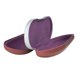 Dual Glasses Case for Two Frames - Clamshell Protective Case with Felt Interior