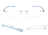 READING GLASSES 7 pack Mix Color Small Lens Rimless Readers