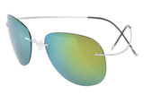 Rimless Titanium Frame Polarized Sunglasses
