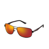 Premium Military Style Sunglasses Polarized Aluminum Oval/Rectangular Glasses 60mm/62mm PT088